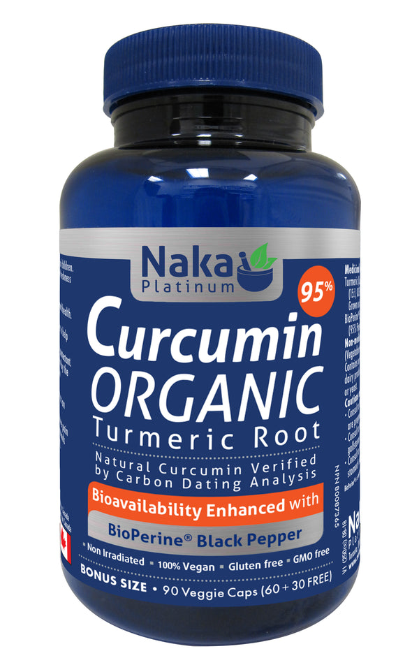 Naka Organic Curcumin 95% 90 Veggie Caps - 1