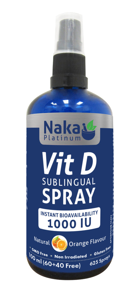 Naka Vitamin D Sublingual Spray 100 ml (60+40 Free)