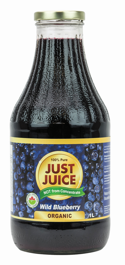 Just Juice Organic Wild Blueberry 1L