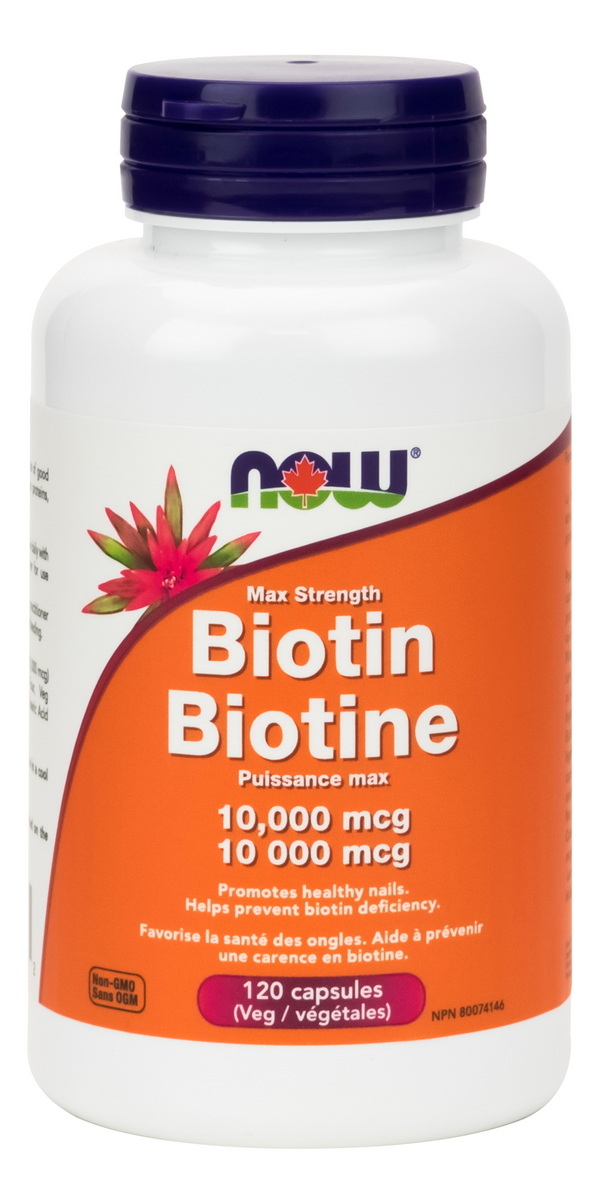 Now Biotin 10,000mcg 120 Veg Caps - 1
