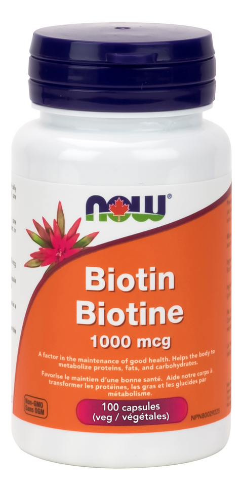 Now Biotin 1000mcg 100 Veg Caps