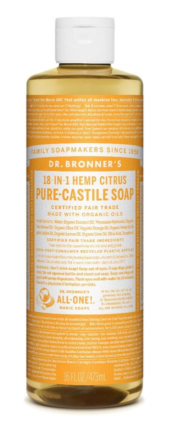 Dr. Bronner's All-One Pure-Castile Liquid Soap Citrus - 0