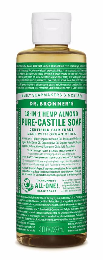 Dr. Bronner's All-One Pure-Castile Liquid Soap Almond