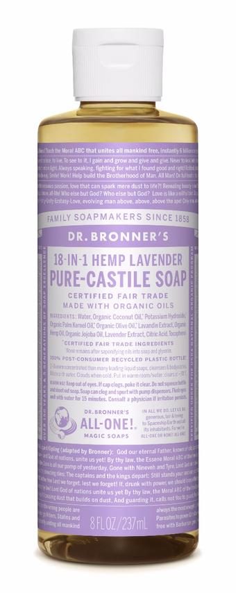 Dr. Bronner's All-One Pure-Castile Liquid Soap Lavender