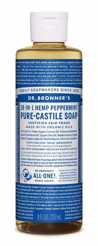 Dr. Bronner's All-One Pure-Castile Liquid Soap Peppermint