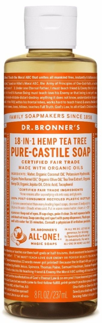 Dr. Bronner's All-One Pure-Castile Liquid Soap Tea Tree