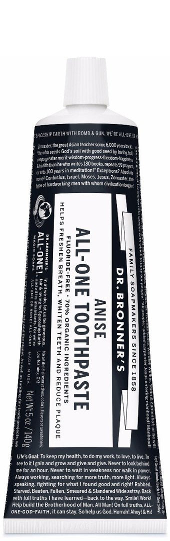 Dr. Bronner's All-One Toothpaste Anise 140g