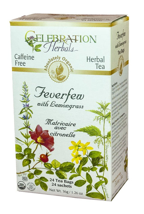 Celebration Herbals Feverfew Lemongrass 24 Tea Bags