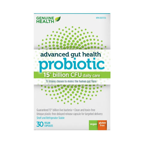 Genuine Health Advanced Gut Health Probiotic 15 billion CFU