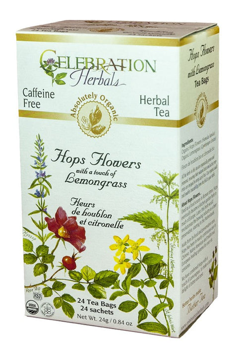 Celebration Herbals Hops Flowers with Lemongrass 24 Tea Bags