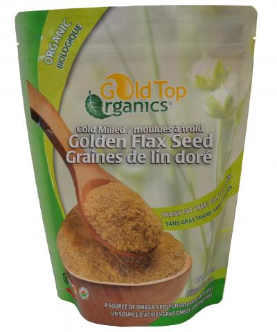 Gold Top Organics Cold Milled Golden Flax Seed 454g