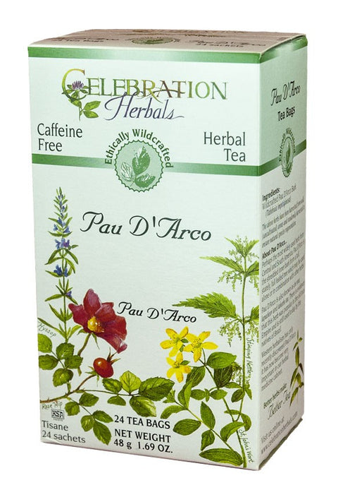 Celebration Herbals Pau D'Arco Inner Bark 24 Tea Bags