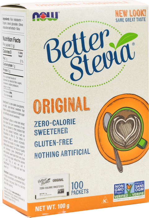 Now Better Stevia Original 100 Packets