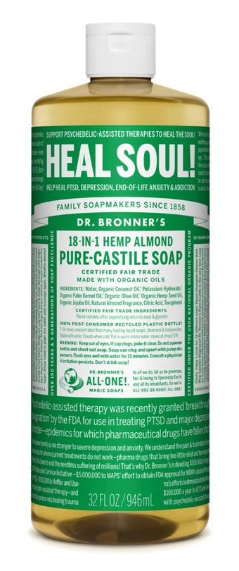 Dr. Bronner's All-One Pure-Castile Liquid Soap Almond - 3