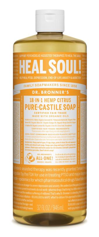 Dr. Bronner's All-One Pure-Castile Liquid Soap Citrus - 3