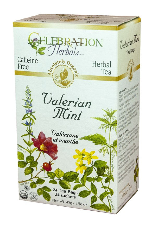 Celebration Herbals Valerian Mint 24 Tea Bags - 1